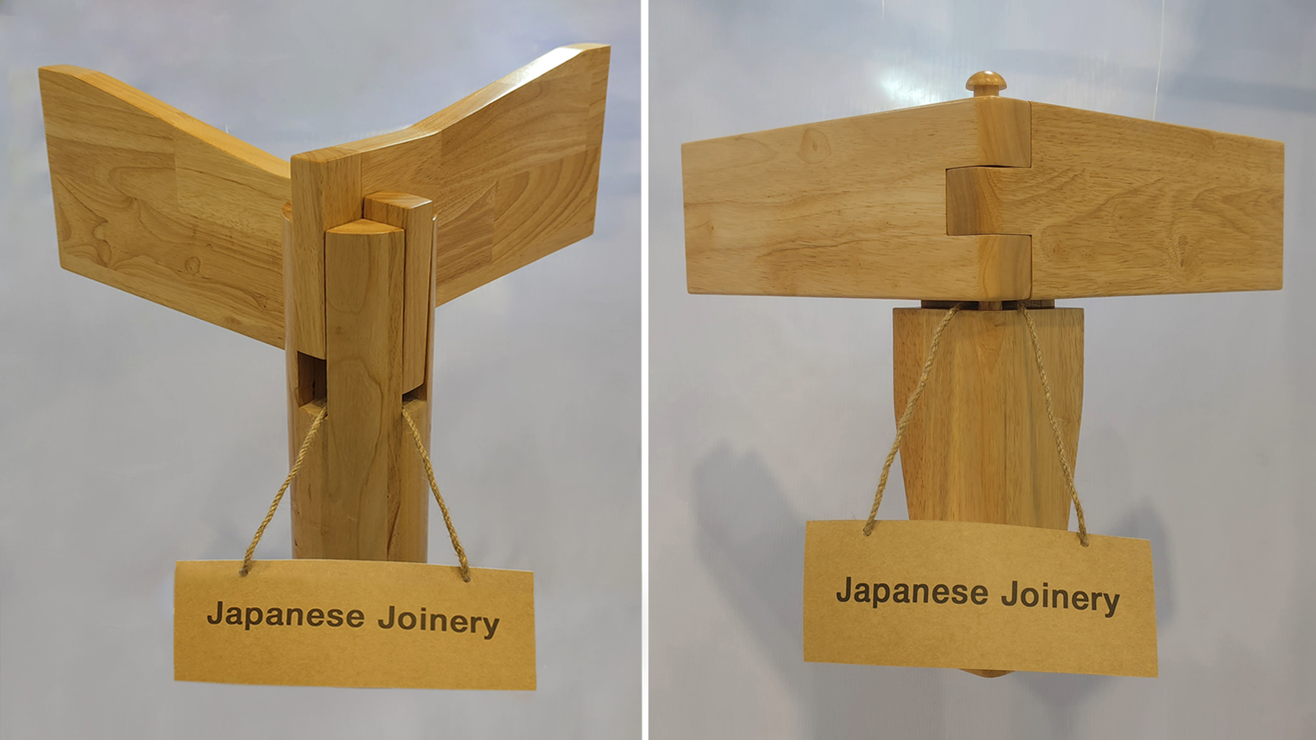 Wooden Japanese joinery bed