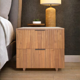 Acacia Wood Nightstand Vietnam Manufacturer