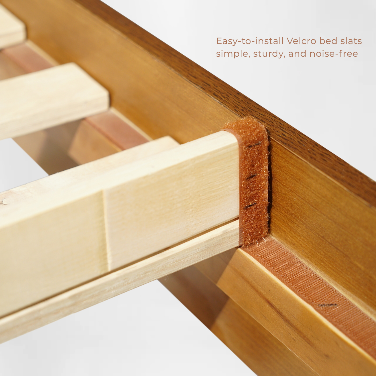 Solid Oak Bed frame tool-free_FTN1