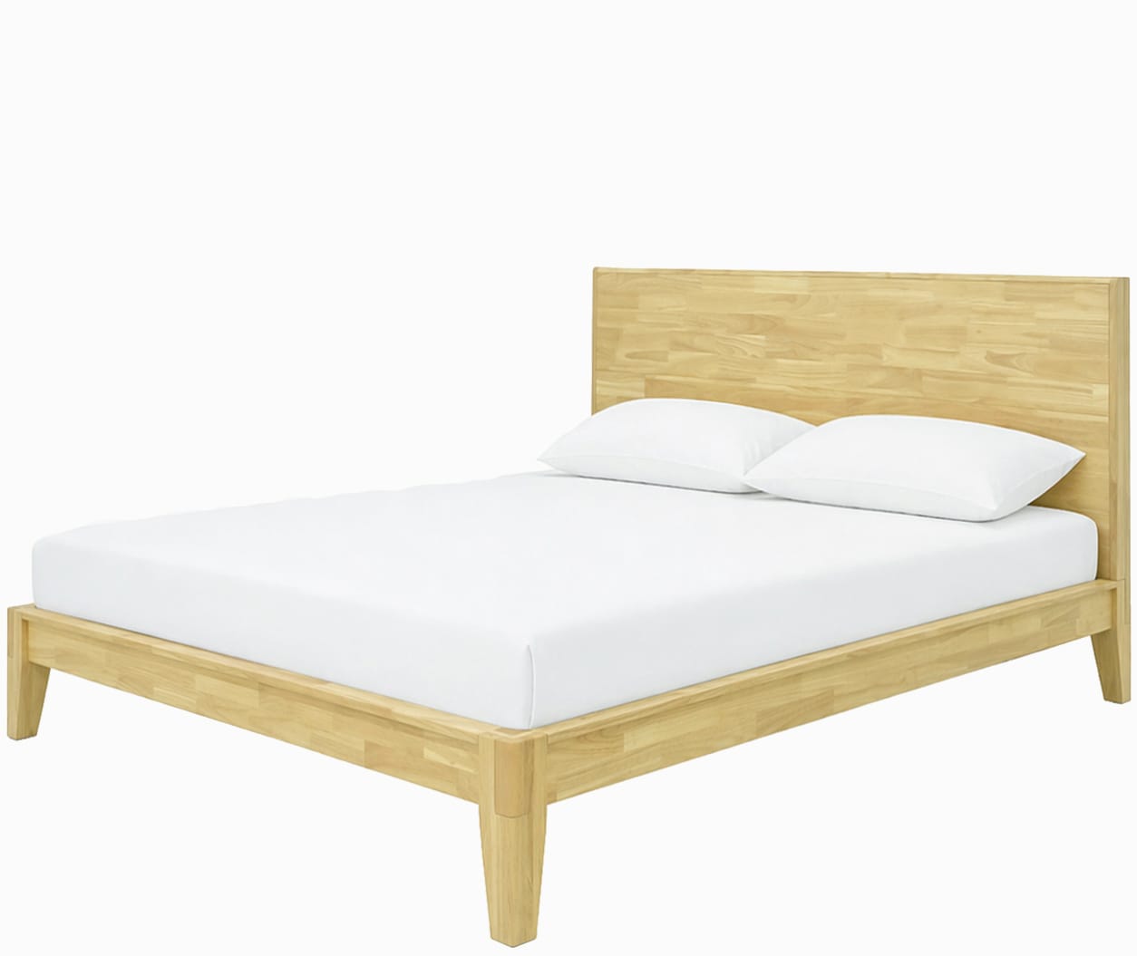 Real finished wooden bedroom furniture product