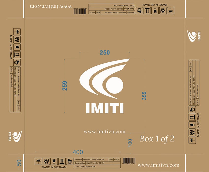 Wood Furniture manufacture Packaging design