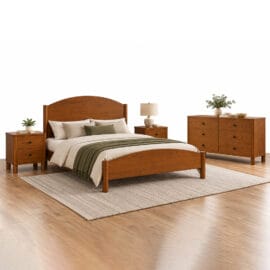 Ash Wood Bedroom Set Vietnam Furniture Manufacturer
