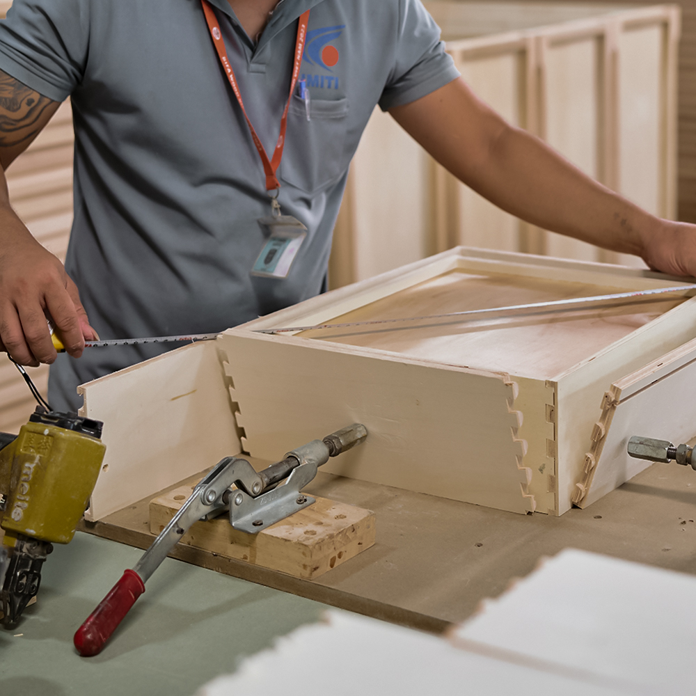 Custom wooden furniture manufacturing by IMITI in Vietnam