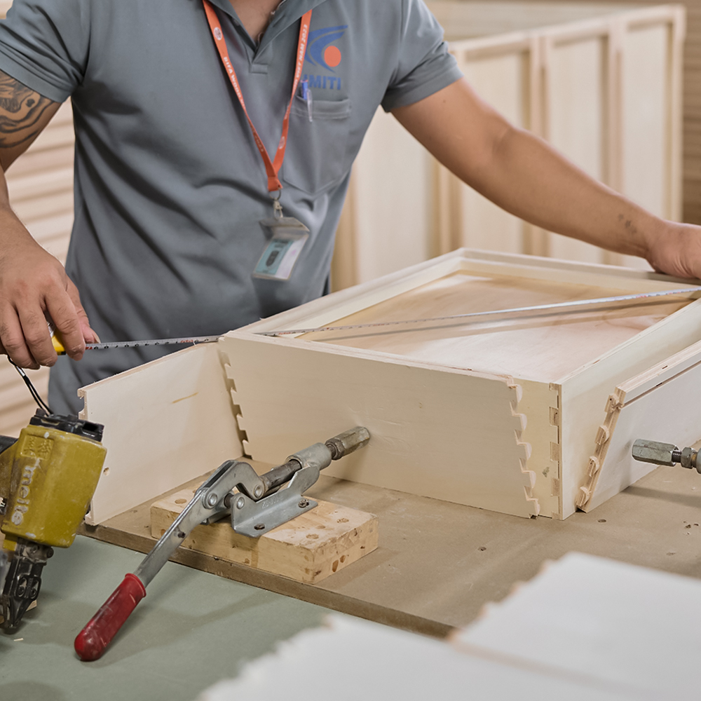 Custom wooden furniture manufacturing by IMITI in Vietnam