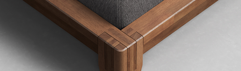 Knock-down wooden furniture components and flat-pack assembly construction
